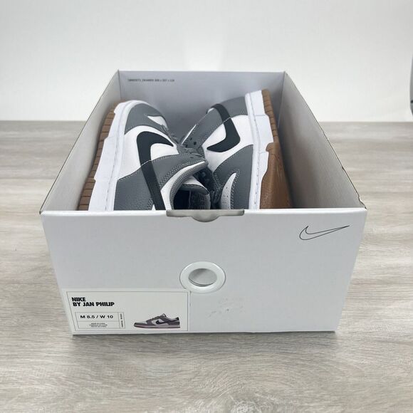 Nike Dunk Low By You Gray White Black Gum Bottom FN0569-900 New Mens Size 8.5 - Picture 11 of 12